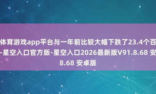 体育游戏app平台与一年前比较大幅下跌了23.4个百分点-星空入口官方版-星空入口2026最新版V91.8.68 安卓版